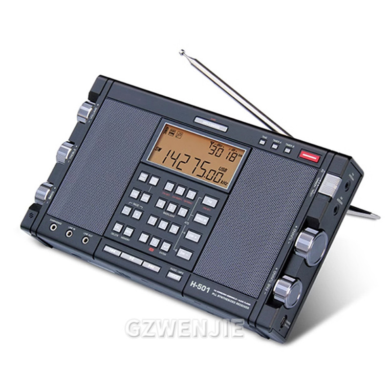 H501 Portable Stereo Rao Full Band FM SSB Rao Receiver DualHorn Speaker With Rao Music Player Tecsun