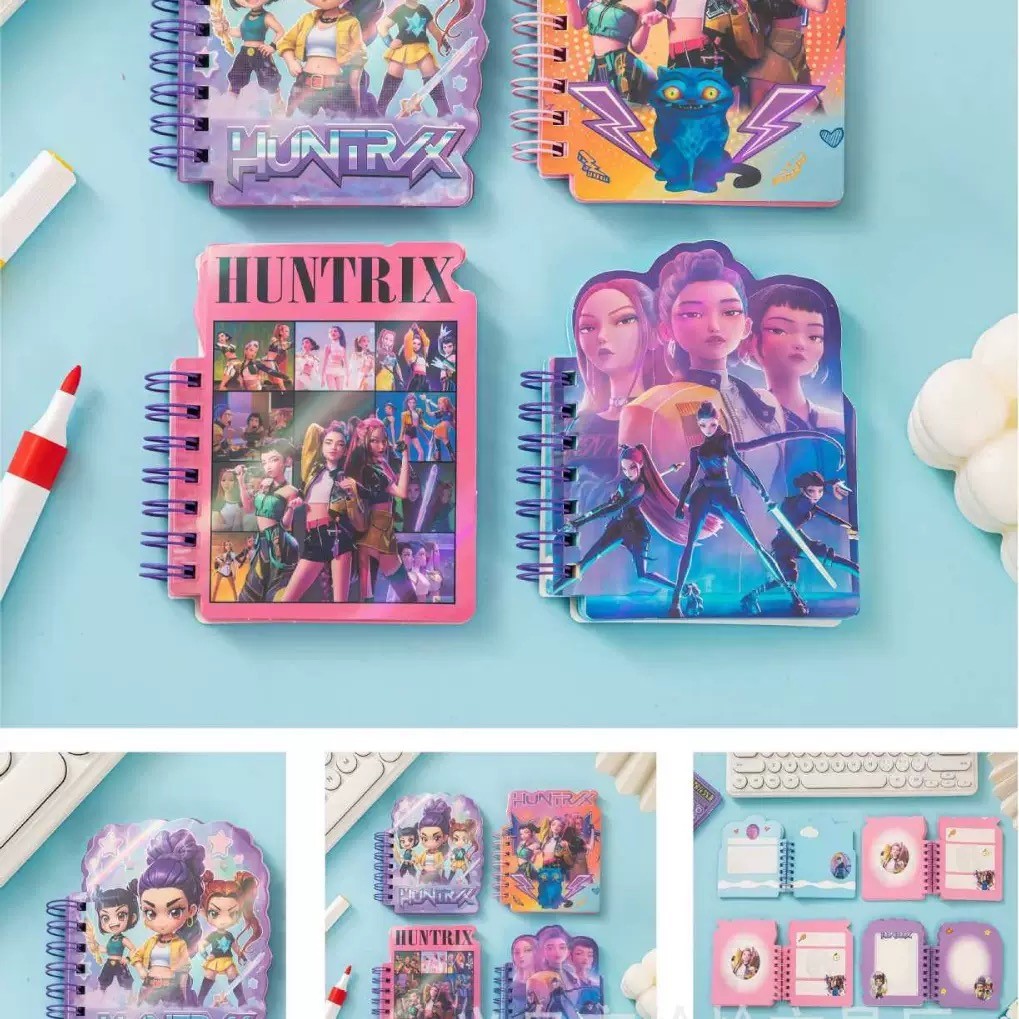 Wit Hunter KPOP Coil Notebook Student Learning Notebook A7 Alien Notebook Korean Manga Wit Color Loo