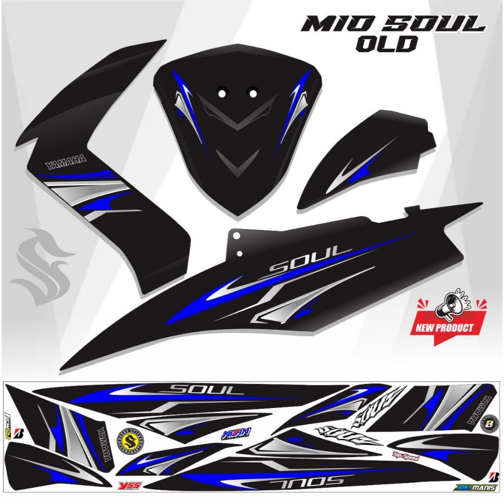 VARIASI MIO OLD SOUL VARIASI / STIKER MOTOR MIO SOUL KARBU