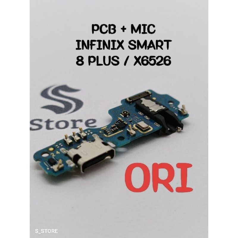 CONNECTOR CHARGER INFINIX SMART 8 PLUS X6526 ORI PAPAN KONEKTOR CAS PCB BOARD CASAN BOARD USB CON TC