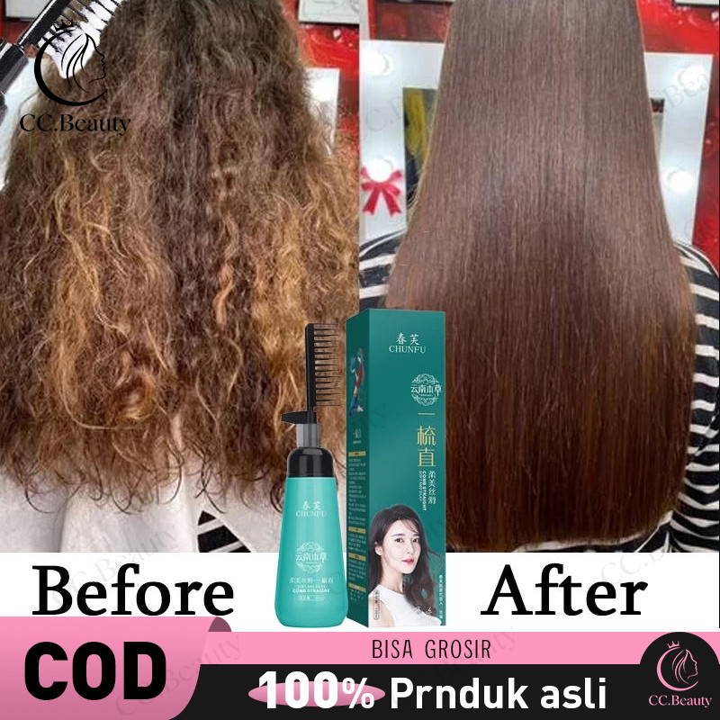 krim pelurus rambut permanen/180MLrambut menghaluskan rambut wanita dan pria/pelurus rambut tanpa ca