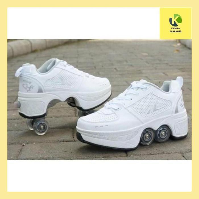 Sepatu Roda 4 Roda Kick Roller Shoes Roller Skates Roler Shoe Sepatu Roda Orang Dewasa Skate - Sepat
