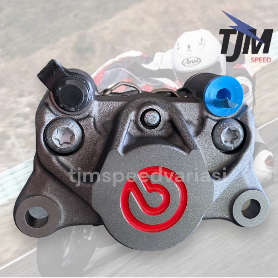 Kaliper Caliper Brembo 2 Piston 2P P2 Grey Red Logo Universal ori Italy