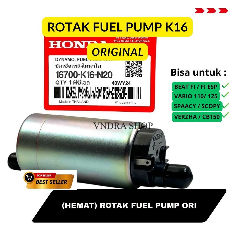 ROTAK INJEKSI K16 ASLI ORIGINAL HONDA AHM BEAT FI,SCOOPY FI ,VARIO 110 FI, VARIO 125 LED