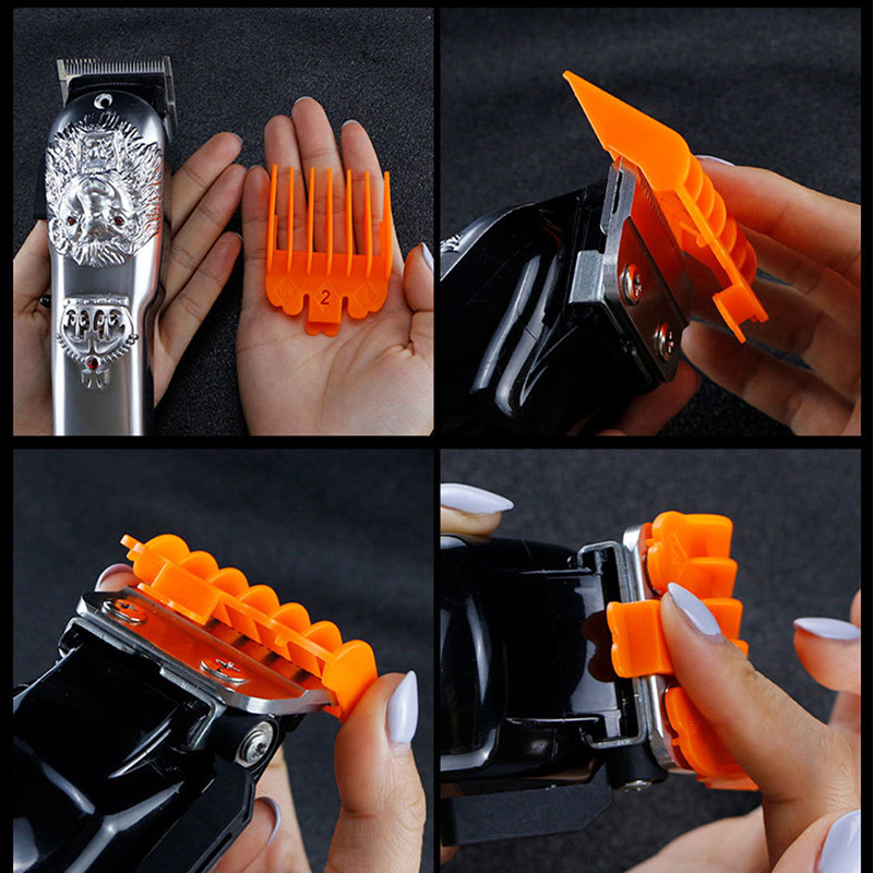 8Pcs/Set Sepatu Clipper WAHL / Guard Comb Sepatu Clipper / Alas Potong Rambut Premium Terbaik