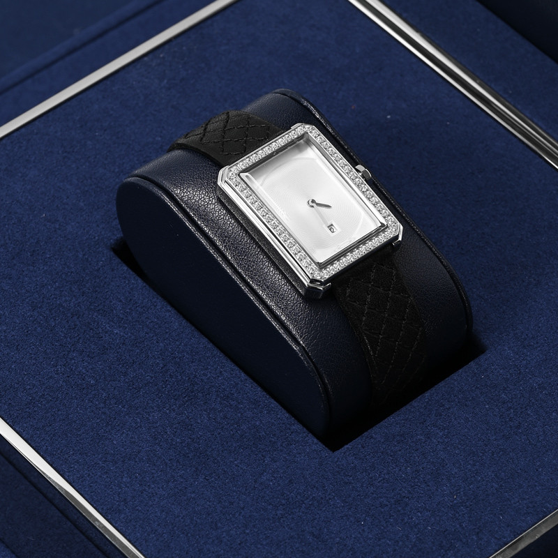 FANXI Luxury Blue Velvet Watch splay Tray MultiSection MetalTrimmed Watch Stand  Jeweler Showcase Or