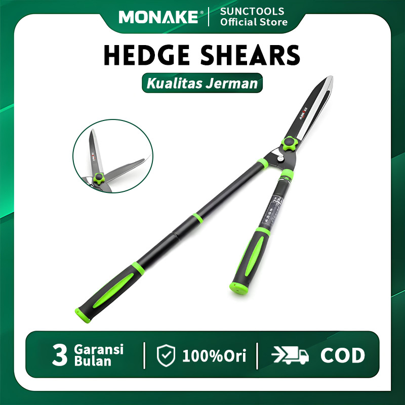 JERMAN MONAKE Top Gunting Pagar Gunting Potong Rumput 55cm-75cm (COD) Gunting Dahan Alat Pemotong Ru