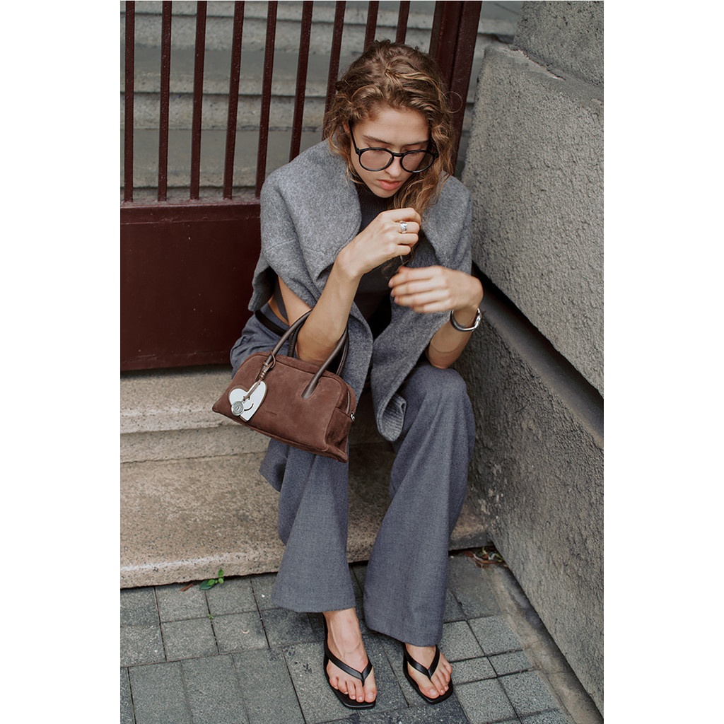 LA FESTIN Original Handbags New Suede Bag Commuter Women's Bag Luxury Shoulder Crossbody Bag Boston 