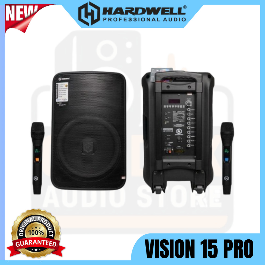 Speaker portable Hardwell 15 inch hardwell vision 15 pro original Bluetooth