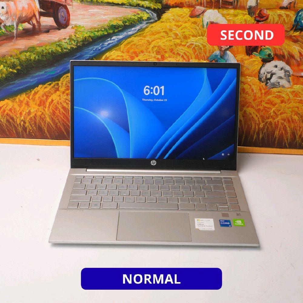 HP PAVILION LAPTOP 14-DV0XXX I5 1135G7 8GB (14") LAPTOP SECOND ORIGINAL SINAR MUTIARA CELL