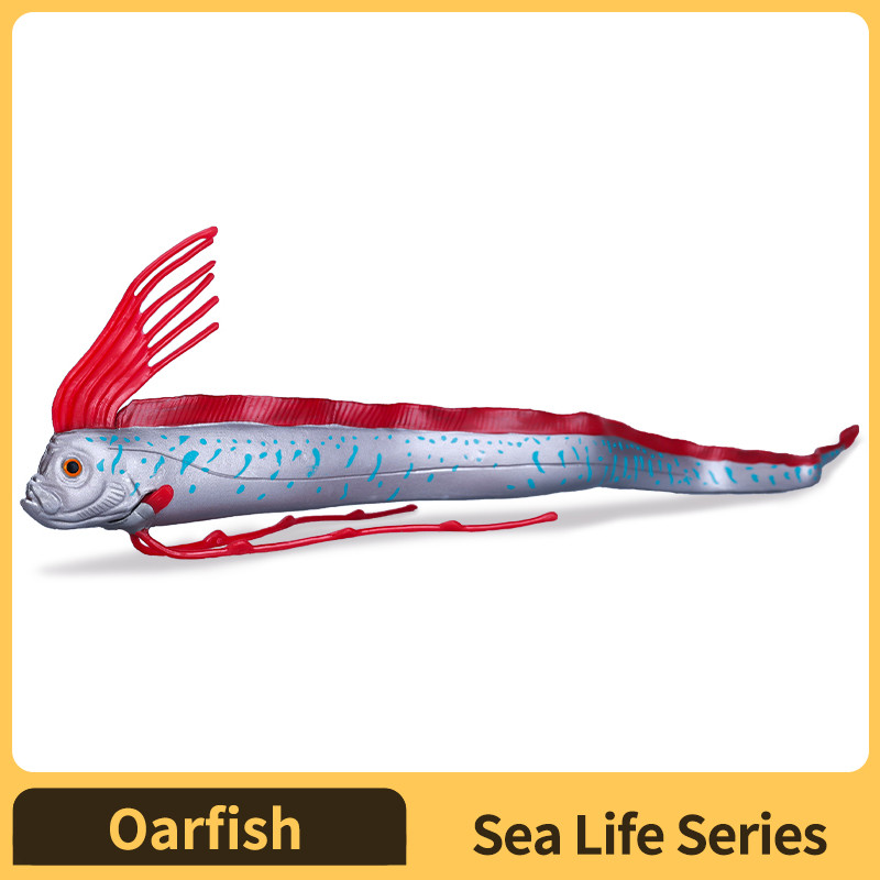 Realistic Sea life Oarfish Action Figure Toy PVC Deep Sea Model Collectible Educational  for Kids & 