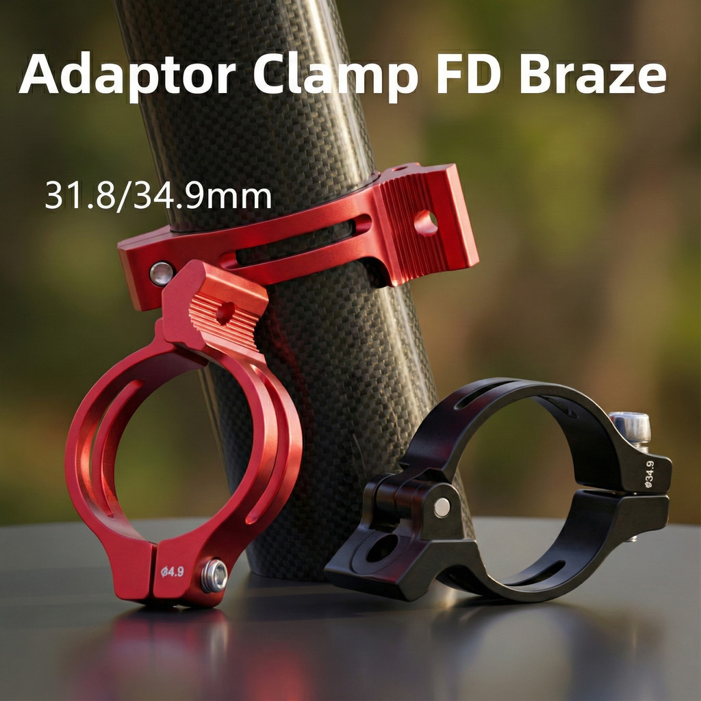 Bracket Adaptor Clamp FD Braze On 31.8 34.9 mm 31.8mm 34.9mm Front Derailleur Sepeda MTB Roadbike