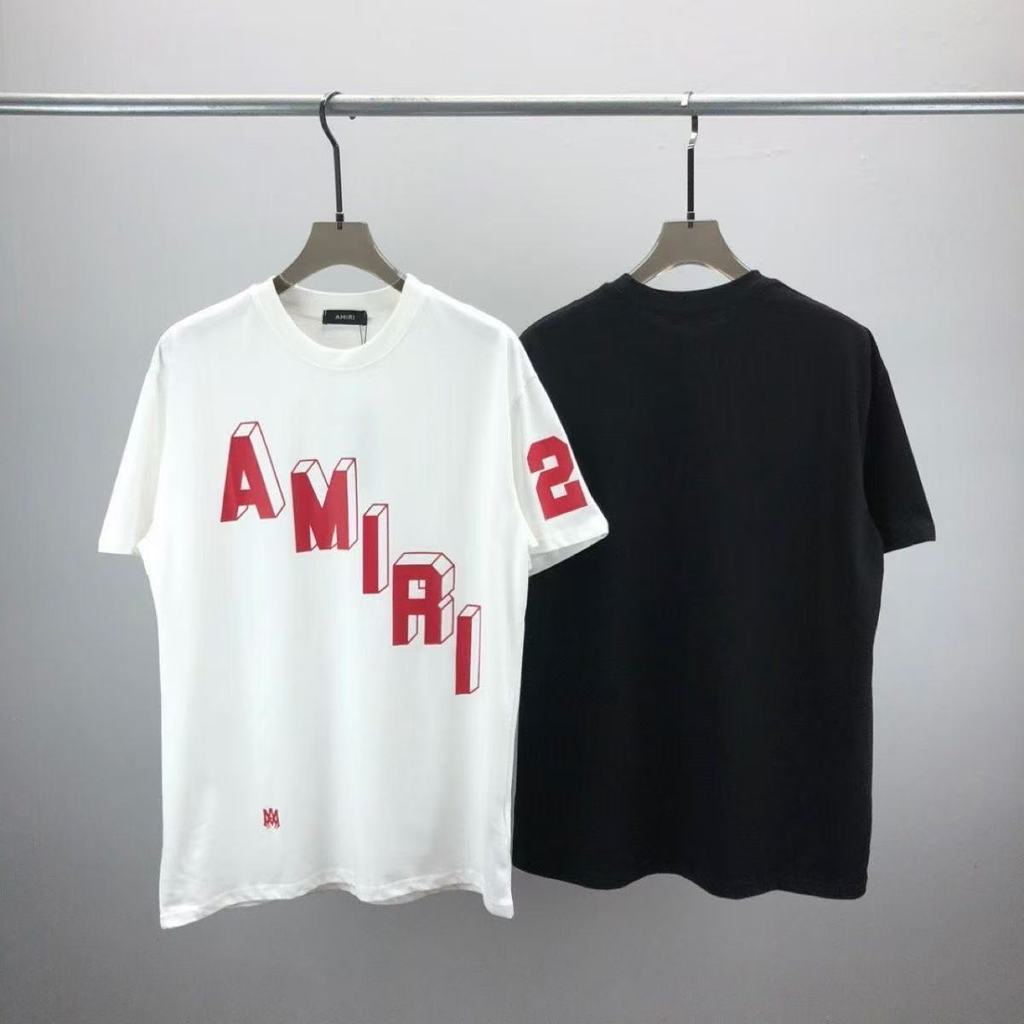 2025Early Autumn American High Street Style AMIRI Men's and Women's T T-shirt AMIRI Outdoor Casual L