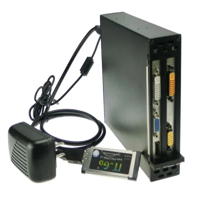 Expresscard 34 To 2 PCIe 16x Slots Adapter Laptop Express Card 54 Connect PCI Express Sound Card Net