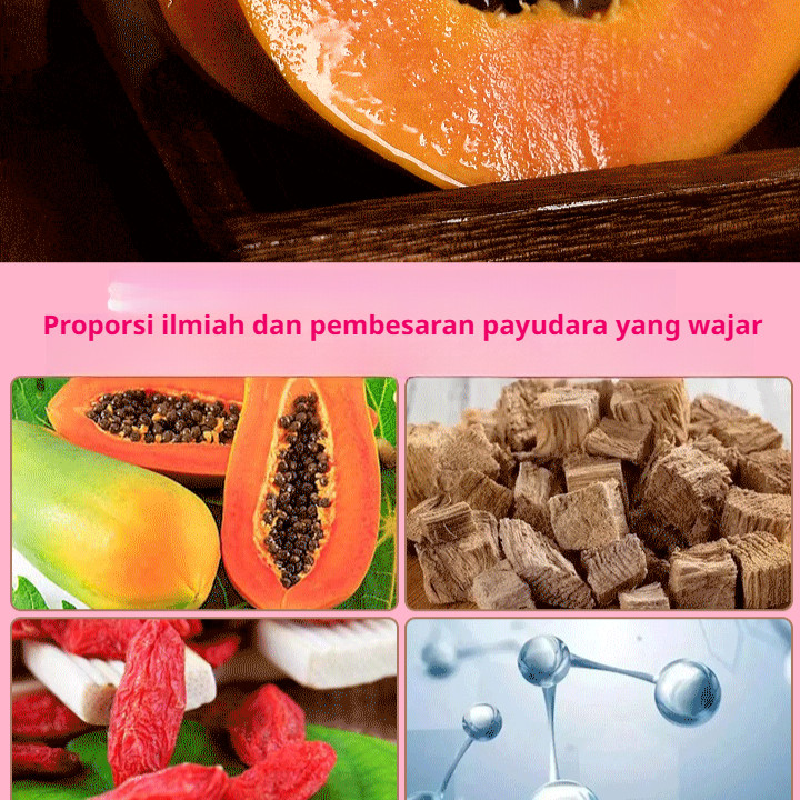 COD / Diskon TerbatasSoftgel Pembesar Payudara Cepat – Ekstrak Pepaya, Pueraria Mirifica &Goji Berry