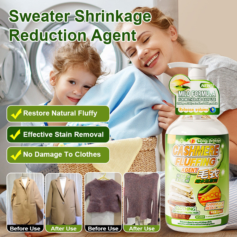 Cashmere Sweater Detergent Restorer Softening Cashmere Fluffer Detergent Shrinkage Softener