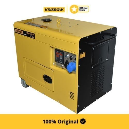 Krisbow Generator Diesel D8000w 1ph Silent Krpd80 Genset Listrik 4 Tak