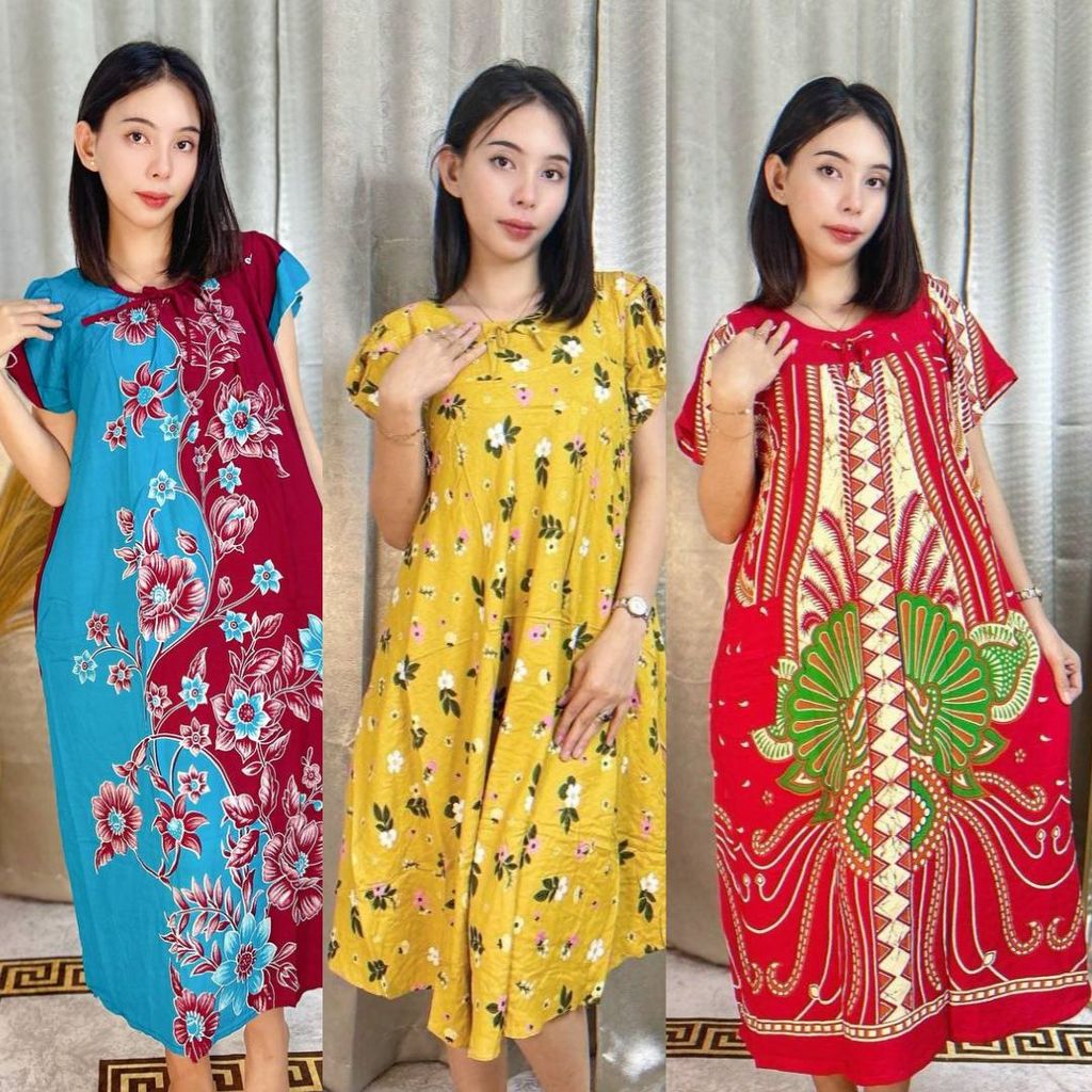 DASTER BATIK GAJAH PUTIH / DASTER MOTIF BUNGA