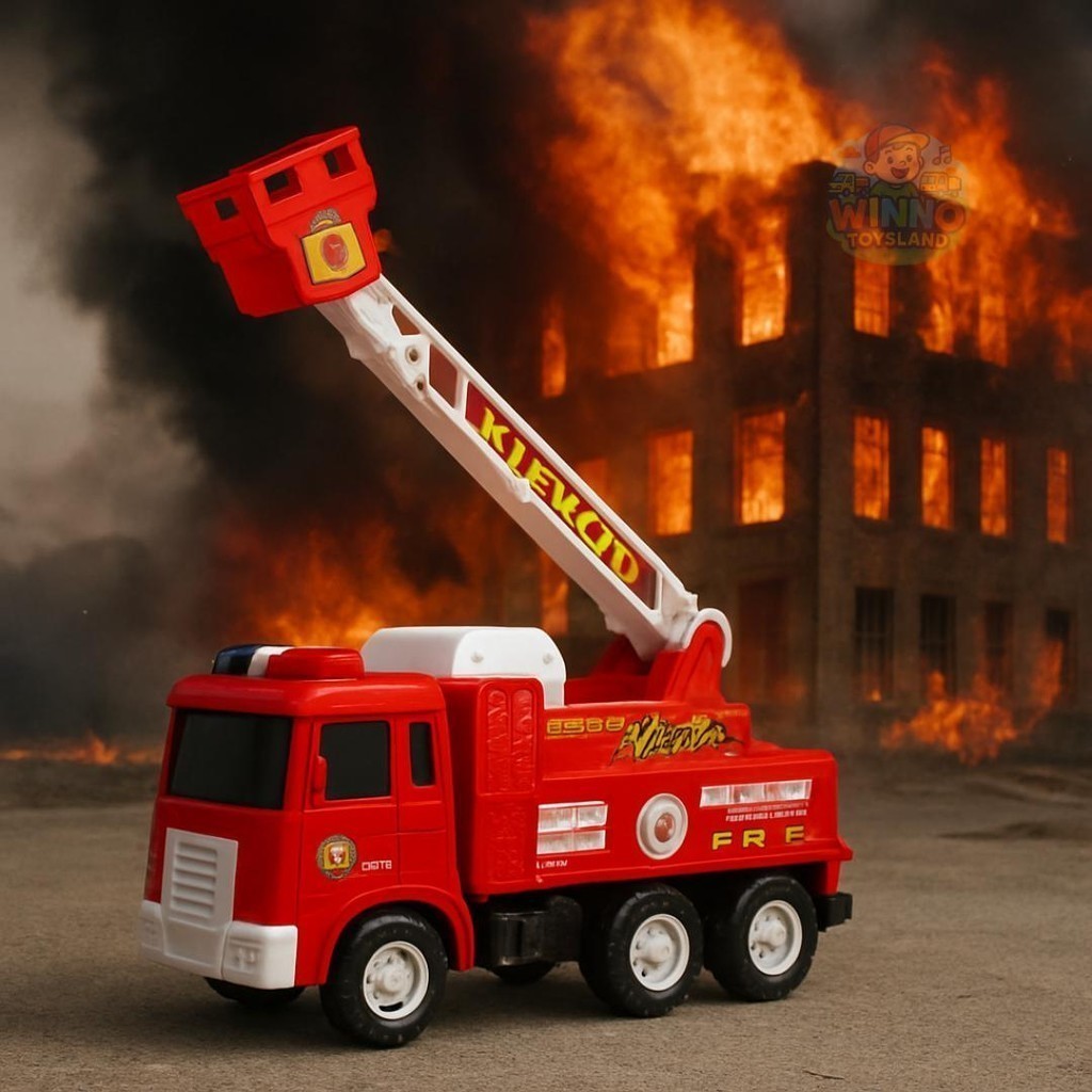 - Mainan Anak Mobil Pemadam Kebakaran 6031/3014 FR Permainan Edukasi Pmadam Damkar Fire Truck