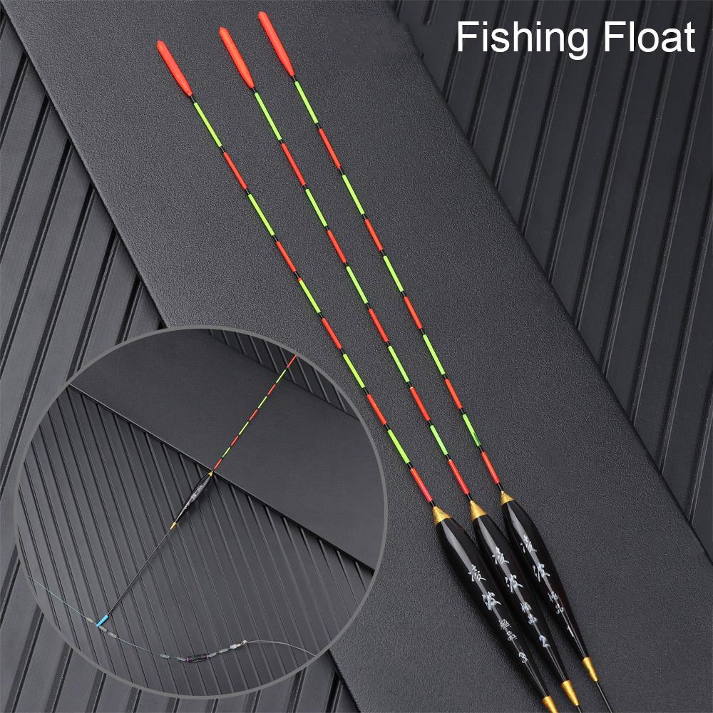New Fishing Float Wood Fluorescent High Sensitivity Bobber Luminous Float Marked Bold Fishing Light 