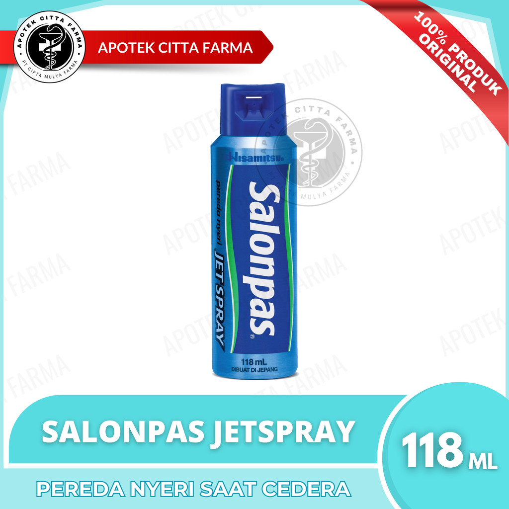 Salonpas Jet Spray 118 ml Botol - Penghilang Rasa Sakit Spray / Meredakan Rasa Sakit Dan Nyeri Yang 