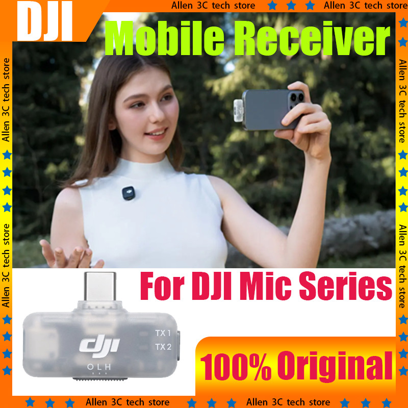 For DJI Mic Series Mobile Receiver For Connection With DJI Mic 2 DJI Mic 3 DJI Mic Mini Transmitters