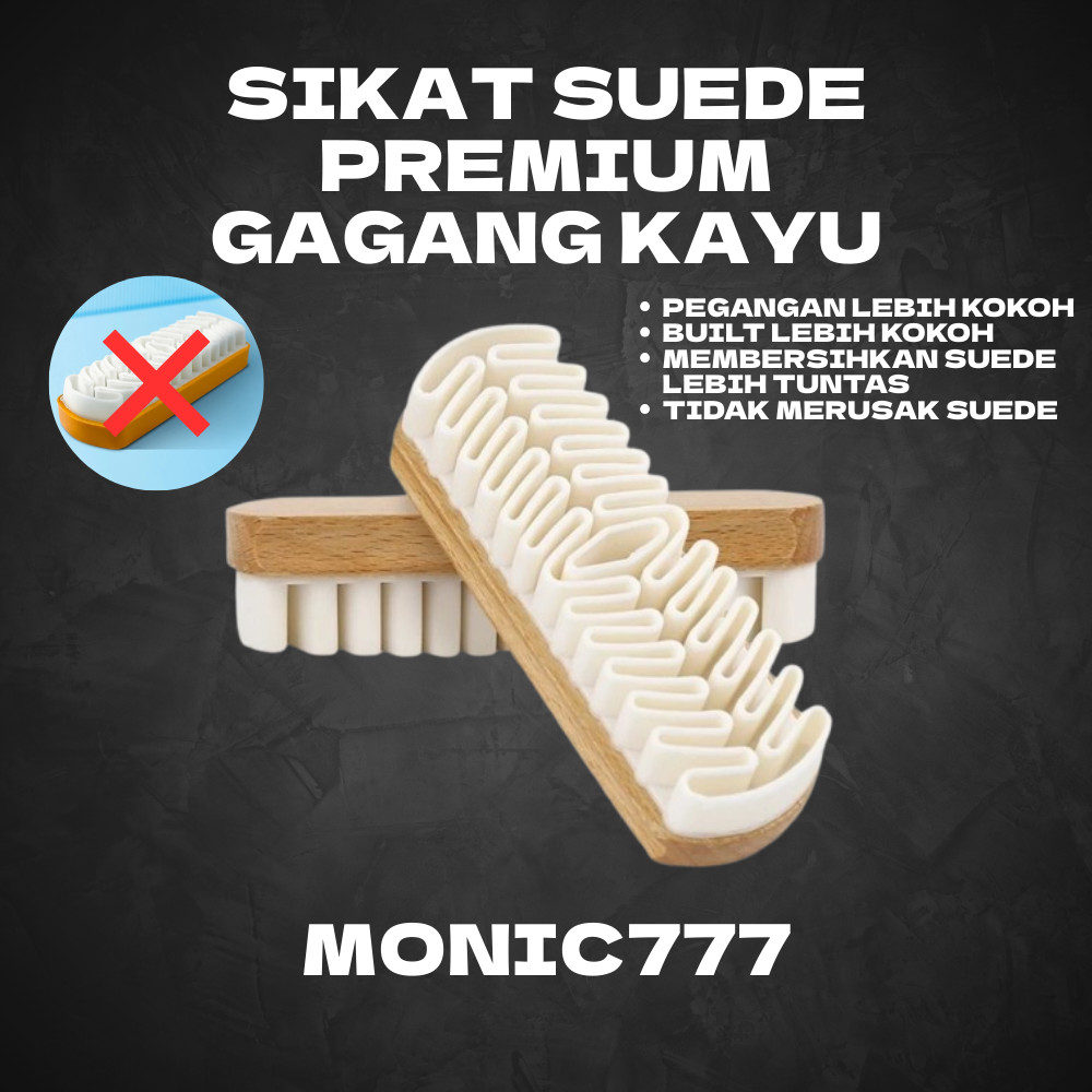 MONIC Sikat Rubber Crepe Pembersih Sepatu Suede Brush Tanpa Cuci Air Sikat Sepatu Suede Sikat Suede 
