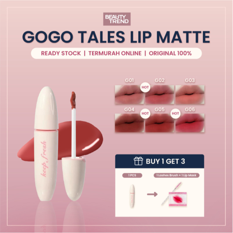 [READY ORI] Gogo Tales Lip Matte Gogo Tales Lip Cream Gogo Tales Lip Mud Gogo Tales Airpod Lip GT556
