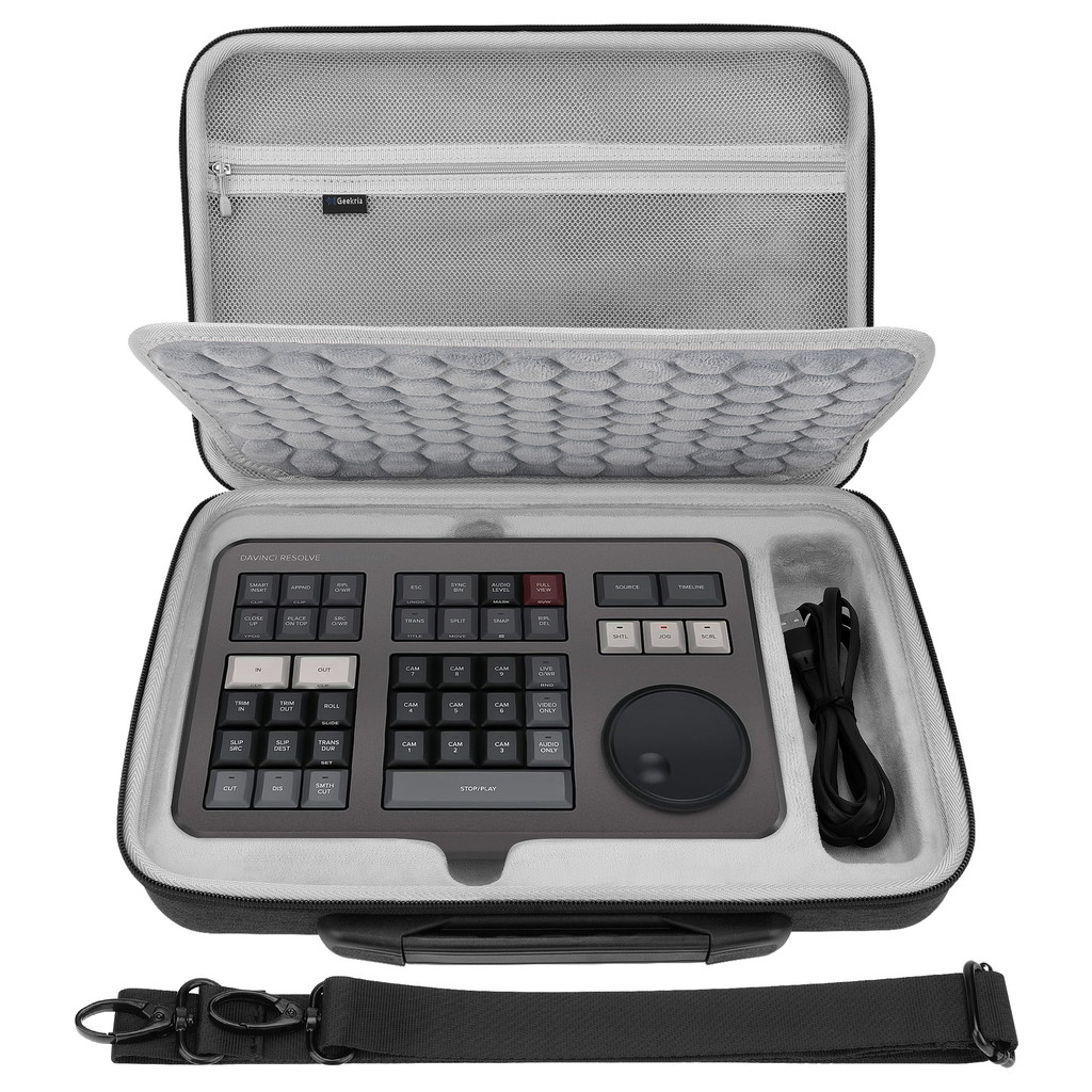 Geekria Hard Shell Travel Carrying Case, EVA Protective Bag Compatible with Blackmagic Design Davinc