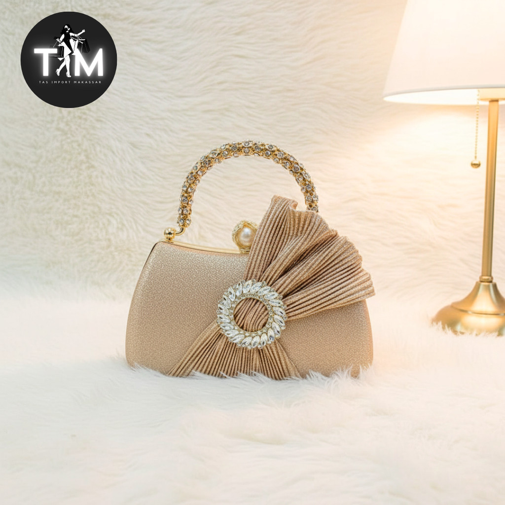 TAS PESTA RS8302 CLUTCH BAG HAND BAG / TAS PESTA ELEGAN TAS PESTA MUTIARA / TAS IMPORT PREMIUM MAKAS