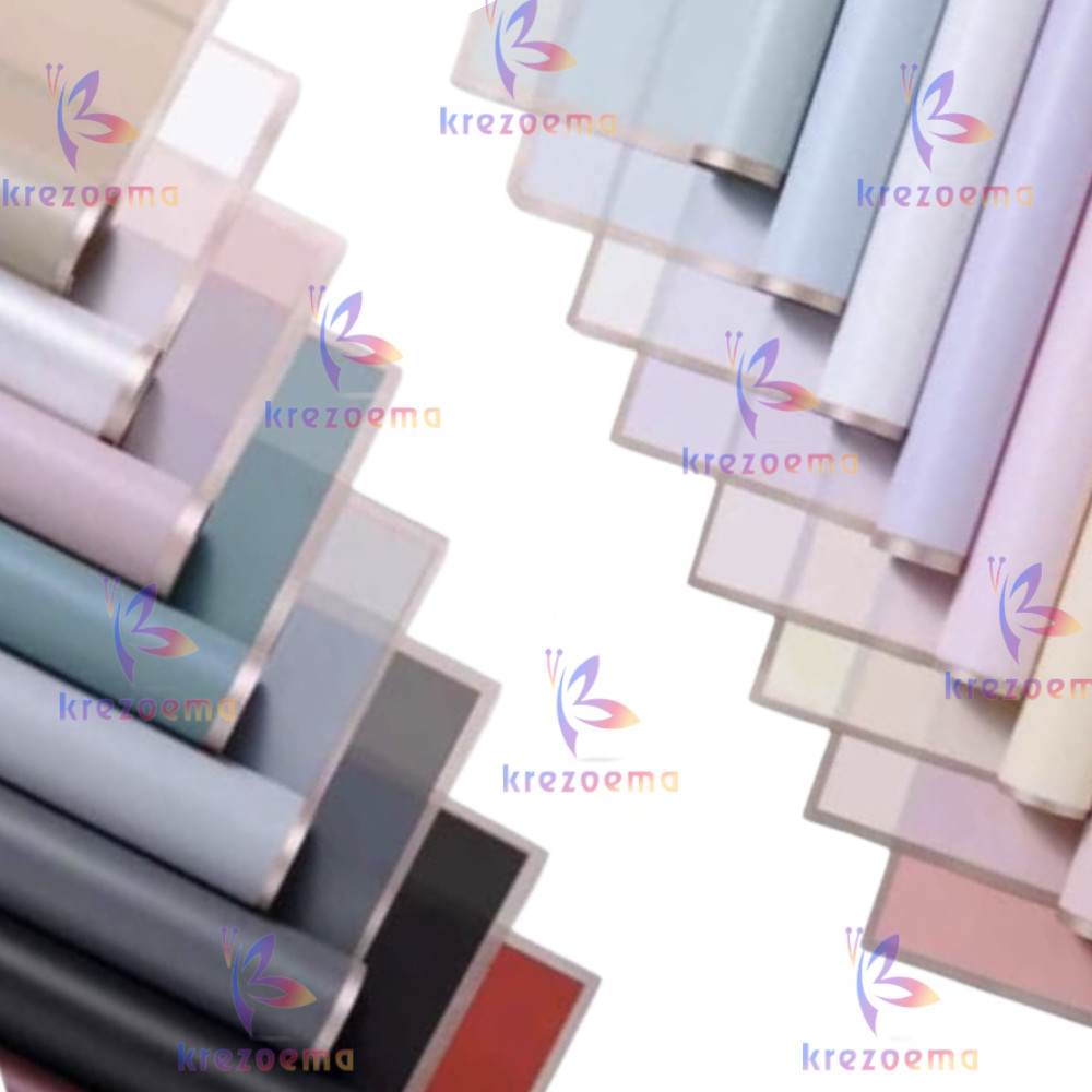 Kertas chellophane flower wrapping bucket kertas kado glitter kertas bucket silky