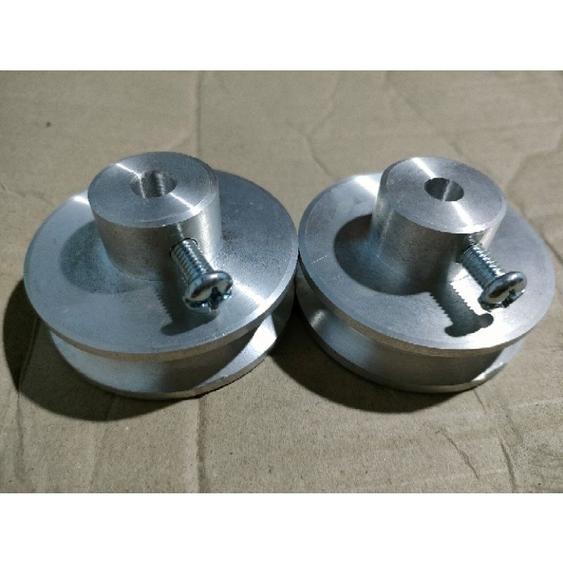 Pulley puly puli  Alumunium Untuk Dinamo Dc ukuran -+ 50 mm lobang as fariatif