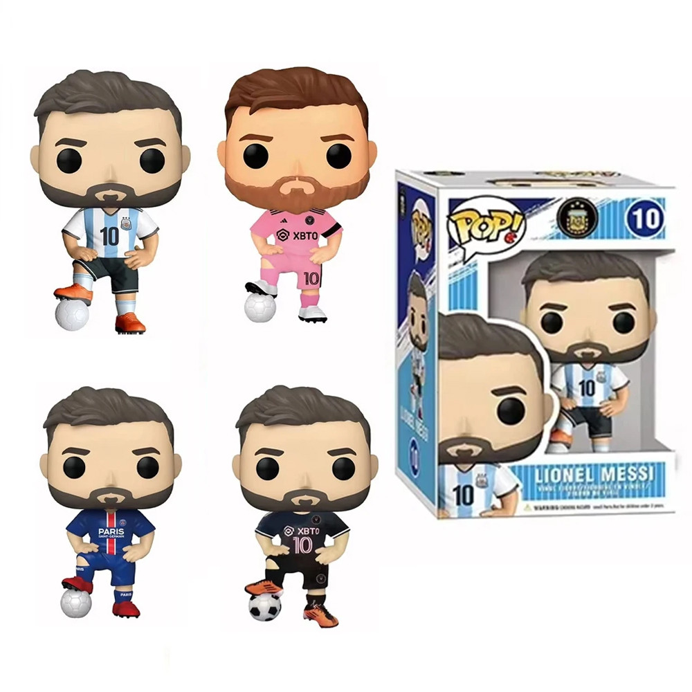 Messi Funko Pop Lionel Messi 10 Football Stars Decoration Ornament Action Figure Collection Model To