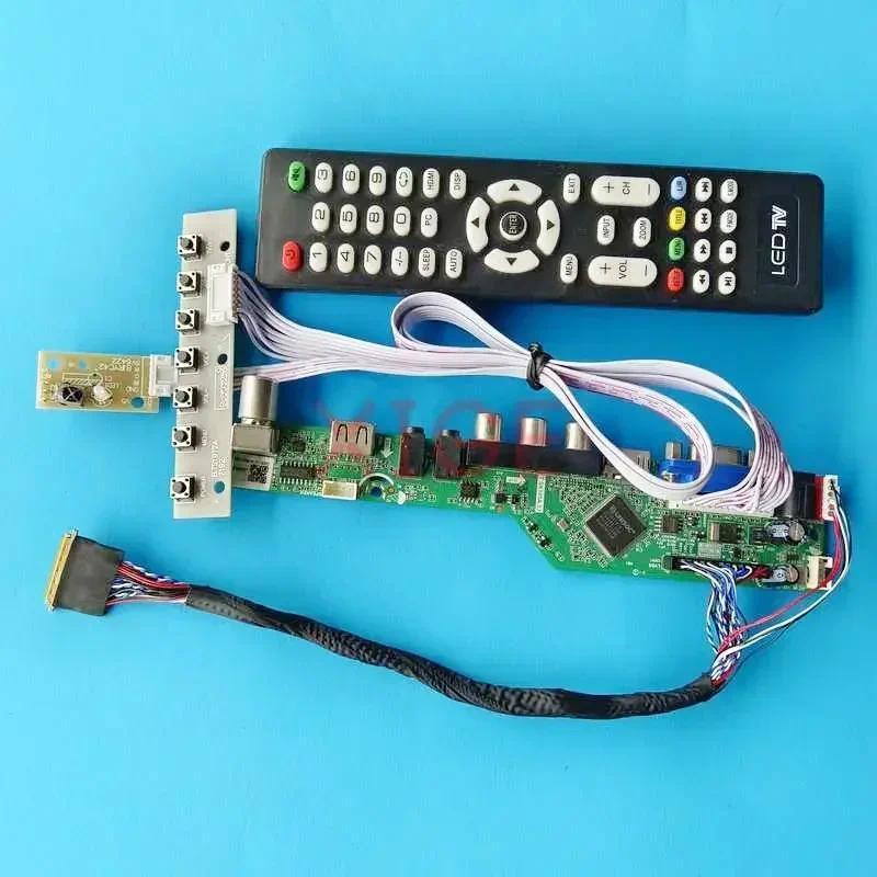Kit For HSD173PUW1-A00 N173HGE-L11/L21 Laptop Panel TV Analog 1920x1080 17.3" USB+AV+VGA+HDMI LVDS 4