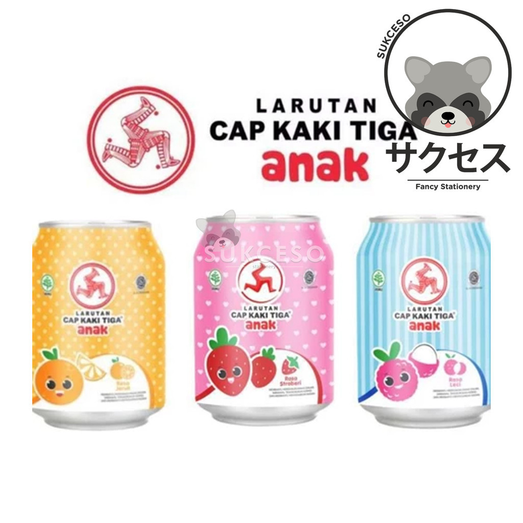 CAP Kaki Tiga Kaleng Anak 238ML | Cap Kaki Tiga Larutan Anak Kaleng | Minuman Panas Dalam Anak