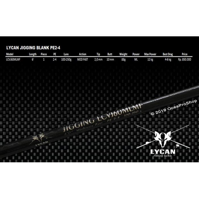 Lycan XXX Jigging Custom Blank Series - PE5-10 by Paula fishing