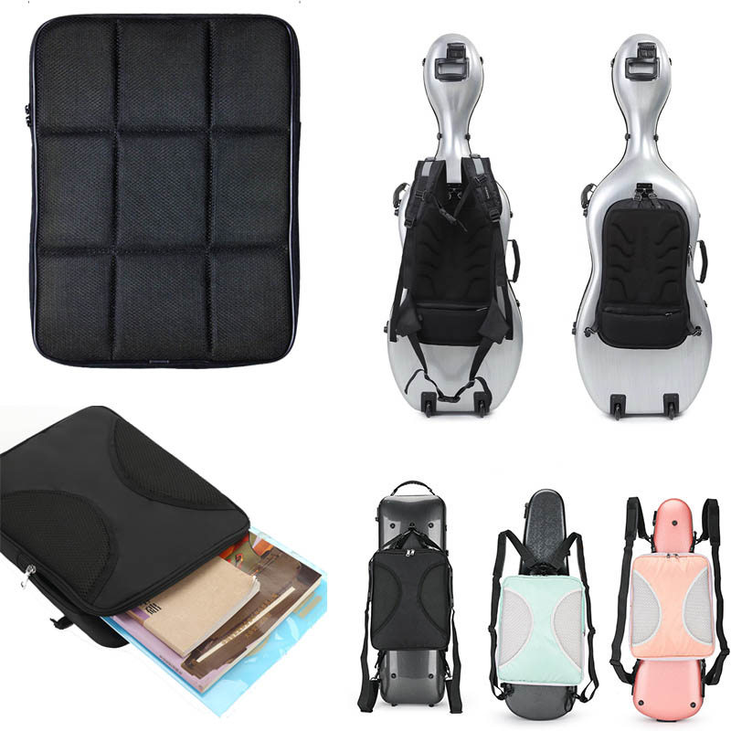 USA low tax MUSIC SHEET BAG ON CELLO CASE OUTSIDE CELLO GUITAR ACCESSARY