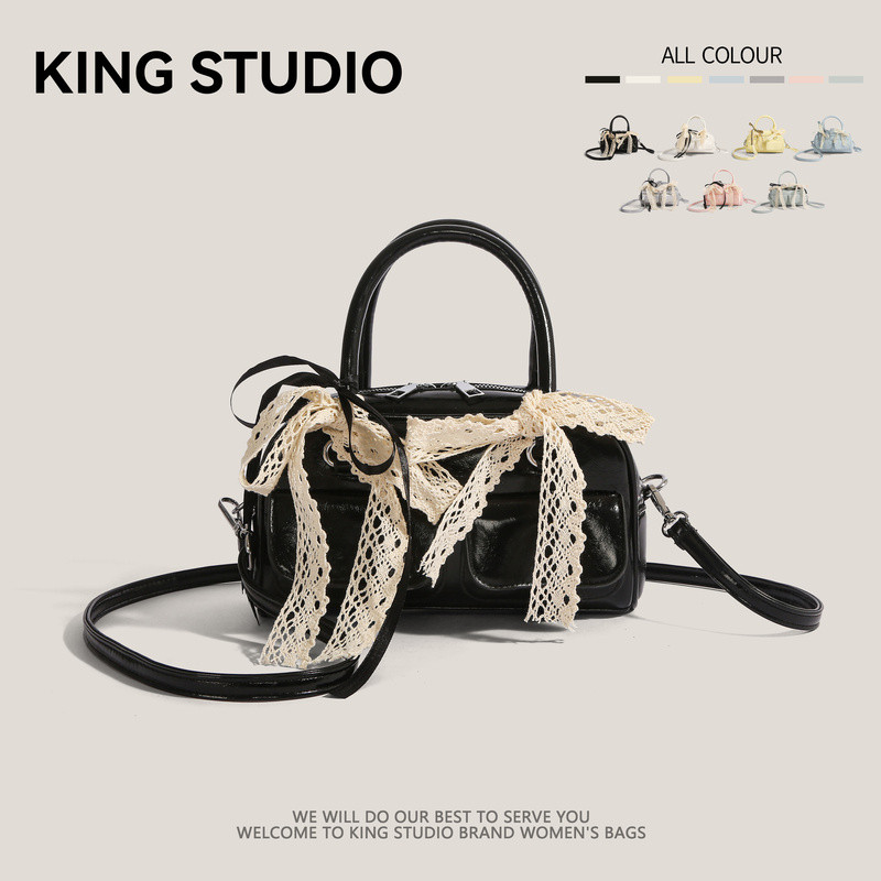 Tas Bowling Boston Totebag Kapasitas Besar Inspirasi Heo Yoonjin Tas Selempang Wanita Korean Style T