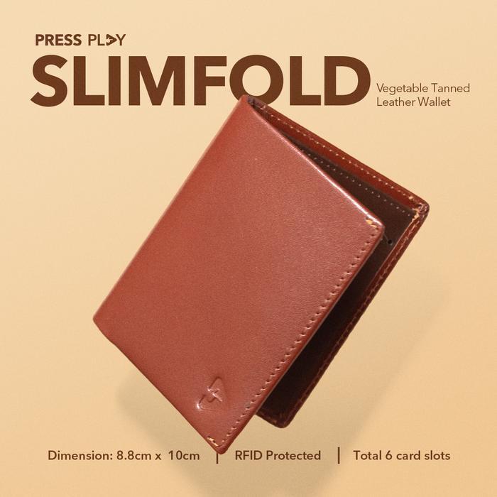 dream BAG store SLIMFOLD Slim Vegetable Tanned Leather Wallet by GLHF Studio