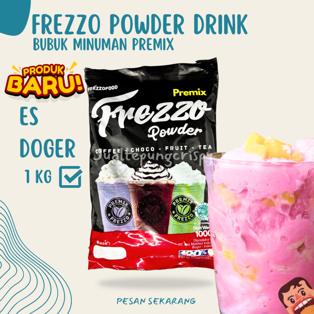 {PRODUK BARU} Frezzo Bubuk Minuman Rasa Es Doger / Es Doger Powder Drink 1 Kg [TC]