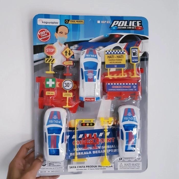 Mainan Set Mobil Polisi City - Mobil Polisi Lalu Lintas Anak Edukatif