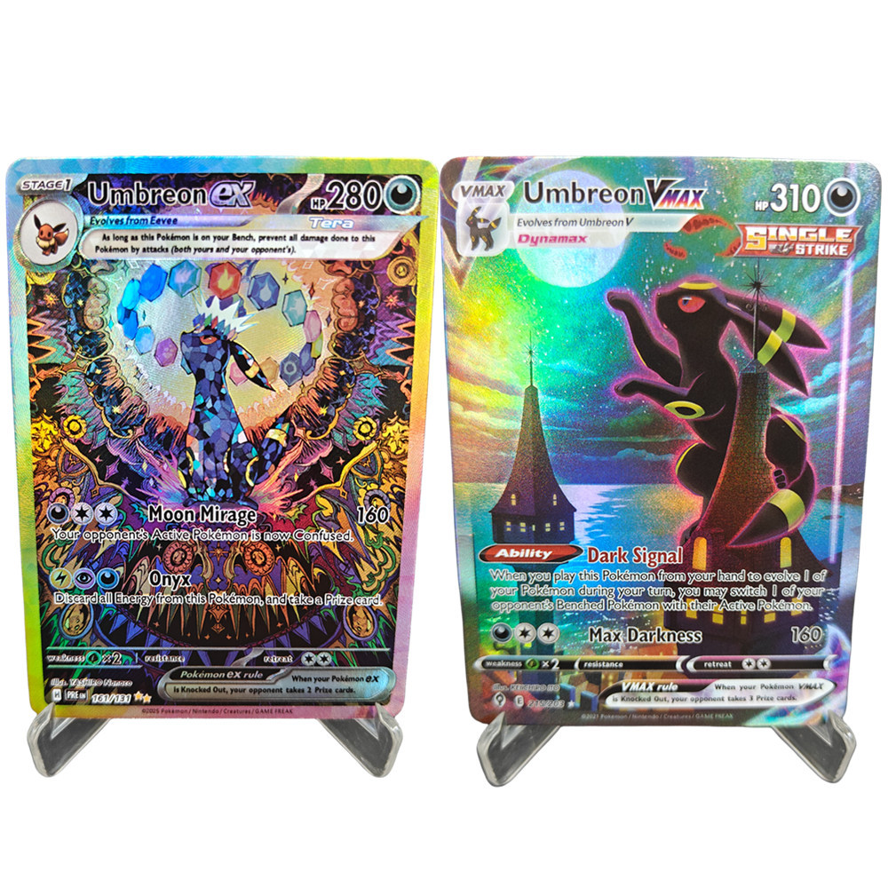 Pokemon Ptcg English Evolving Skies Sv Prismatic Evolutions Umbreon Sylveon Vmax Ex Alternate Art Se