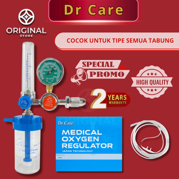Regulator Oksigen Medis Original Alat Pengatur Tekanan Tabung Oksigen Onemed Klinik Rumah Special pr