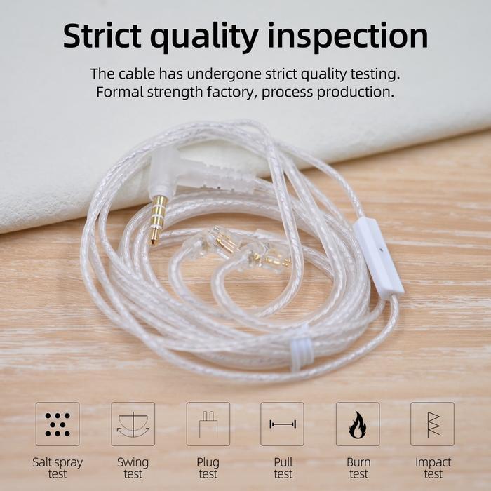 Kabel KZ ZSN Pro Kabel Upgrade KZ ZSN Pro Silver Plated kz zsn pro x - C with mic(NEW), Kabel+KomboC