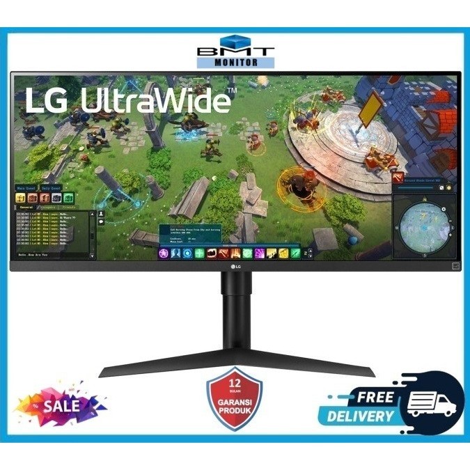 IRH LG Monitor 34WP65G-B 34" Inch UltraWide FHD HDR FreeSync Monitor with USB Type-C