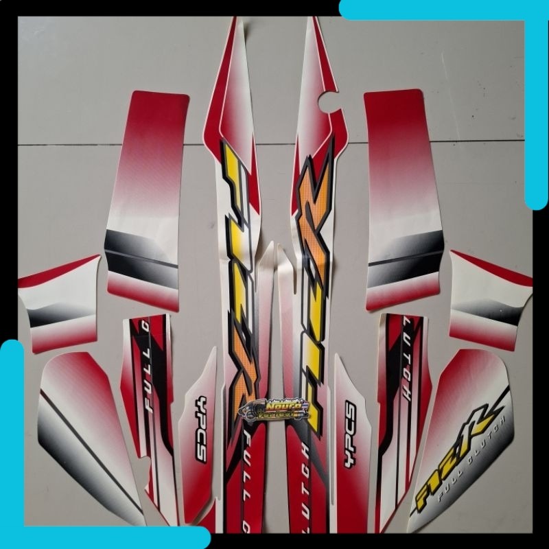 NV striping yamaha fizr f1zr fiz r putih merah 2003 body standar berkualitas terbaik
