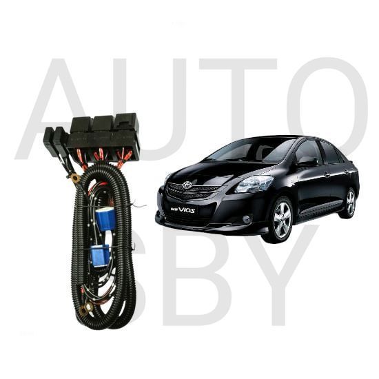 AS Relay Set Lampu Utama LED H4  Mobil Toyota vios gen2