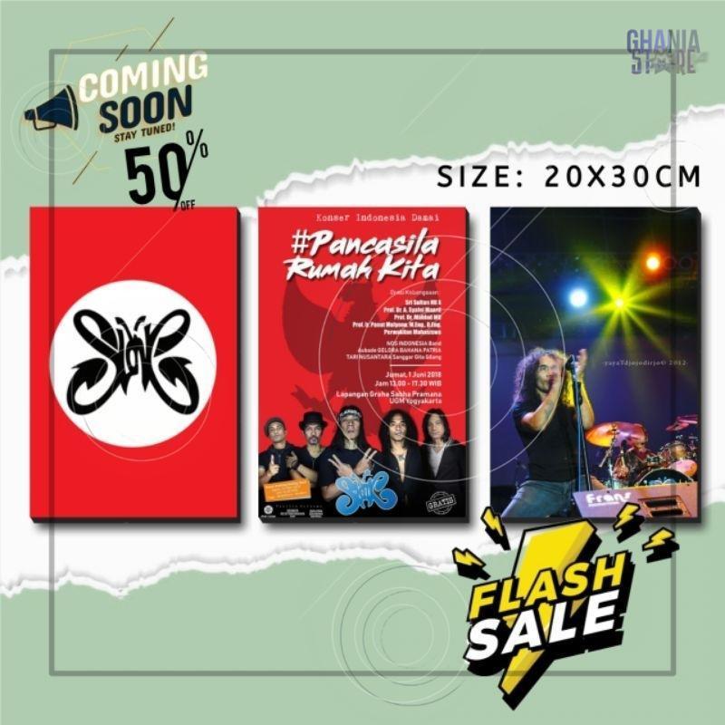Poster  203  Hiasan dinding kamar poster kayu slank 20x30cm | pajangan wall decor poster dinding ban