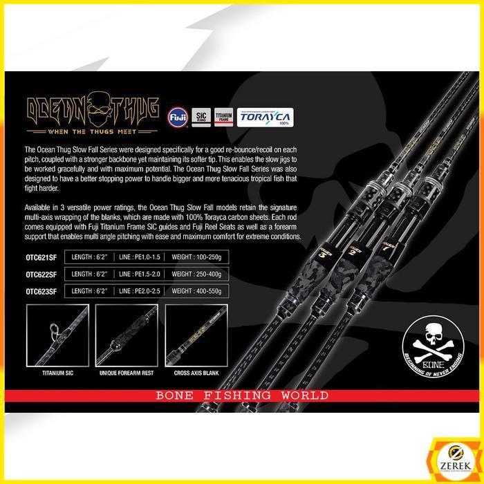 JORAN PANCING BONE OCEANTHUG SLOW JIGGING OTC621SF / OTC622SF / OTC623SF TIPE OVERHEAD | FUJI TITANI