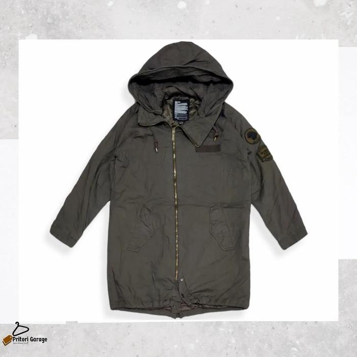 M65 Parka Canvas Hoodie Jacket Codes Combine Military Brown Vintage